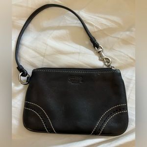 Coach Black Small Wristlet